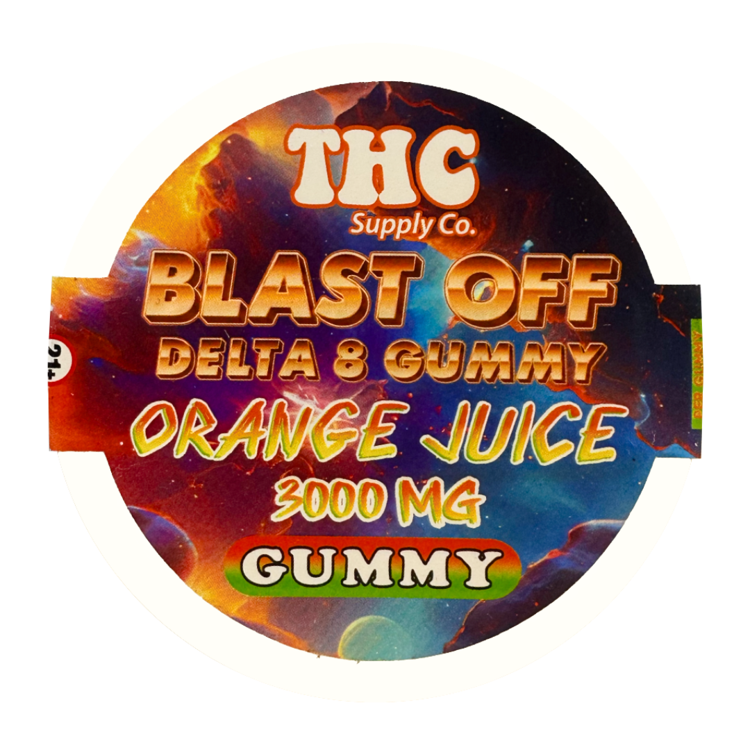 *THCSC Gummy D8 300mg 10pk / Orange Juice